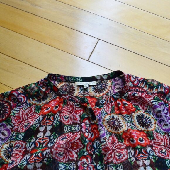 Rebecca Minkoff Floral Shirt Dress US Size 8 - Picture 2 of 13